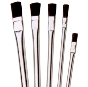 P Series Acid Brushes – Horsehair, Tin Handle