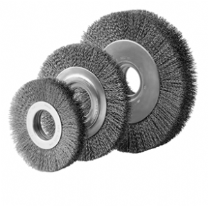 3 in Brush Dia., No Arbor Arbor Hole, Wire Wheel Brush - 443M06