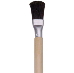 Airgas - RAD64000457 - RADNOR™ 3/8 X 3/4 Horsehair Acid And Flux Brush  With Tin Handle