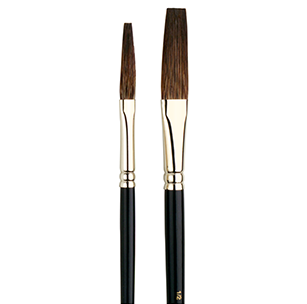 Light Brown Ox One Stroke Flat Brush