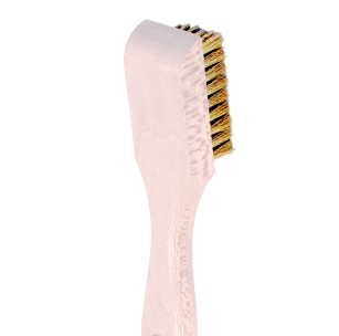 9-Inch Brass Wire Cleaning Brush with Wood Handle – Midwest Hearth