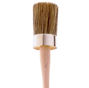 thumbnail image 2 of INDEUTSCH 100-Pack Disposable Wood Handle Brushes – 1 Inch, Natural Horsehair, Stainless Steel Ferrule 2 of 6