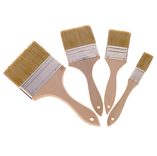 60W Pure White Bristle Disposable Paint or Chip Brushes