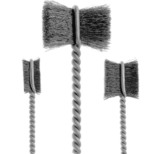 1500 Power Driven Side Action Brushes of Steel or Stainless Steel